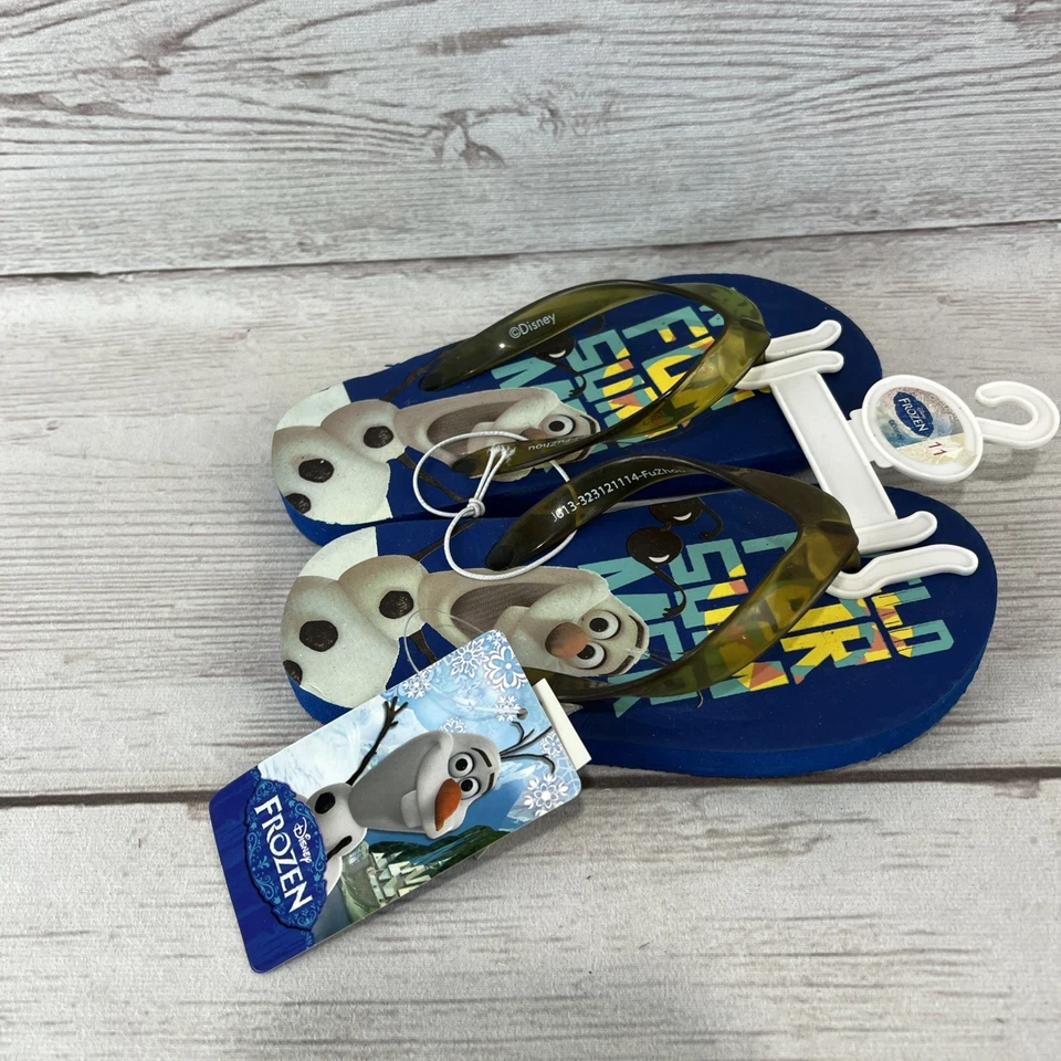 NUEVAS Chanclas Disney Frozen Olaf Para Niños Salvajes Para Verano Nuevas Multi Talla ¡Envío Gratis! Foto 4 de 4