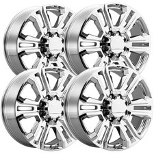 Set Of 4 Replica Td23 20x8.5 8x6.5 15mm Chrome Wheels Rims 20 Inch