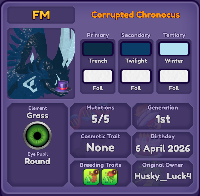 Corrupted Chronocus | Dragon Adventures | DA | Roblox | eBay