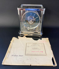 Zz ATMOS Uhr JLC Kaliber 519 | Malachitgrünes Zifferblatt | Nickel & Platin