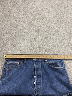 Vintage Levis 501xx Men's 36x36 Fits 33x32 Blue Dark Wash Button