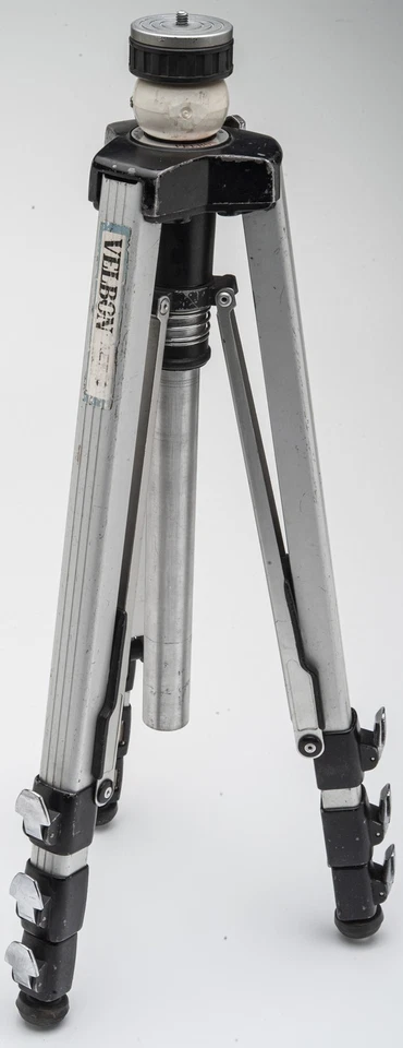 Velbon AEF-3 AEF3 AEF 3 Dreibeinstativ tripod groß in Silber Schwarz universal  - Bild 3 von 4