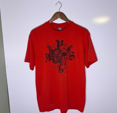 Vtg 90s 1990 Pigs Way Up In Ya! Thrash Metal Demo Band T-Shirt Size L