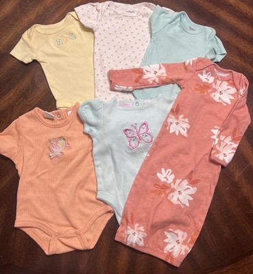 baby girl clothes 0-3 months Old 1 Bundle ( 6 Pcs. )