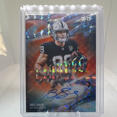 Topps Chrome 2026 Brock Bowers Raiders Chromograph Auto CG-BB 22/25 NFL