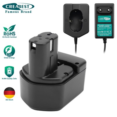 Für Hitachi EB1212S EB1214S EB1220HS EB1230R CD4D 4.0Ah 12V Ni-MH Akku/Ladegerät