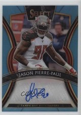 2019 Panini Select Signatures Light Blue Prizm 33/35 Jason Pierre-Paul Auto nd3