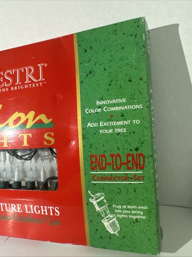 Silverstein Fashion Christmas Lights 50 Indoor Outdoor Use Vintage Frost Clear - Picture 4 of 12