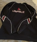 LOUISVILLE CARDINALS Climawarm ADIDAS Black Fleece Men's 2XL Sweatshirt