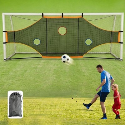 Soccer Goal Target Net, 16x6ft - Turn Training into a Game with 7 Scoring Zones