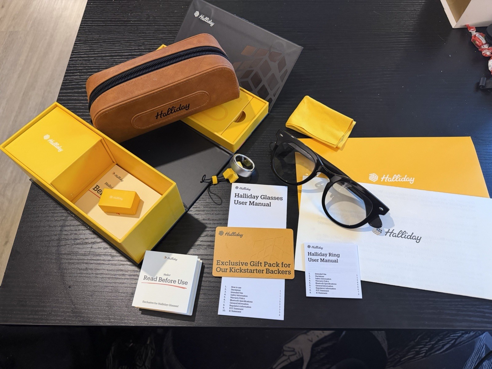 Smart Glasses, smarte Brille, Halliday AI Glasses + Ring