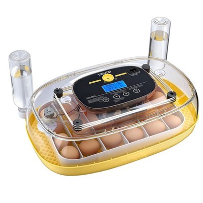 VEVOR 24 Egg Incubator, Automatic Egg Turner with LED Candler, Temperature & Hum