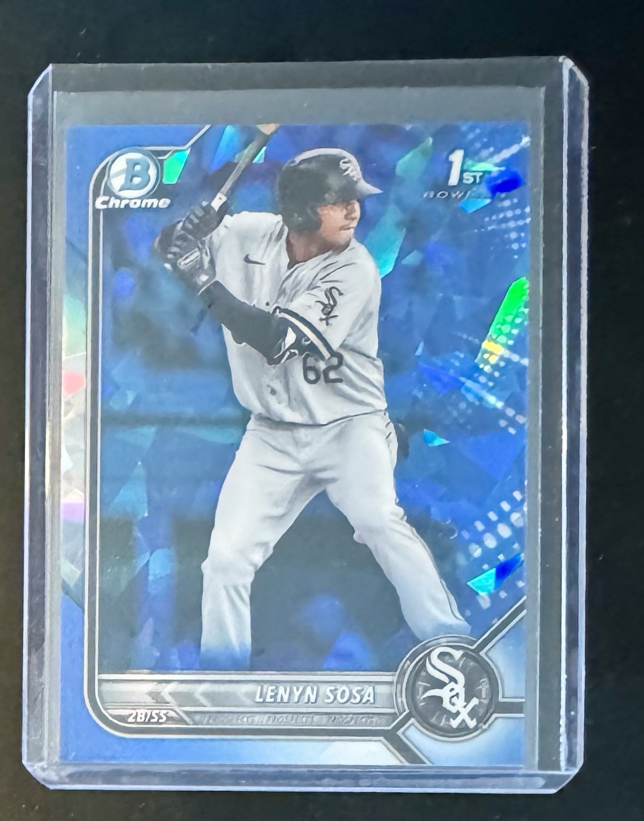2022 Bowman Sapphire Edition Chrome Prospects Lenyn Sosa #BCP-76 1st Chicago