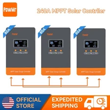 80A MPPT Solar Charge Controller 12V 24V 36V 48V Battery 160VDC Parallel 12 Unit