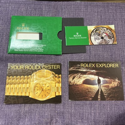 Vintage Rolex 1997 Explorer Booklet;paper holder; Set for 14270;16570