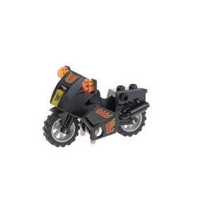 1x Lego Motorcycle City Black Flame Sticker Headlight 7993 50859 52035pb05