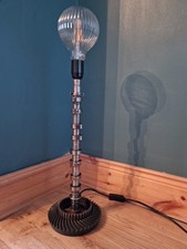 Upcycled Industrial Camshaft Gear Lamp – Unique Handmade Lighting