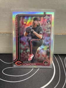 RHETT LOWDER 2025 Topps Chrome #147 Refractor Rookie Cincinnati Reds RC