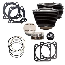 S&S 129" Big Bore Kit Black 910-0844 Harley Milwaukee Eight 107