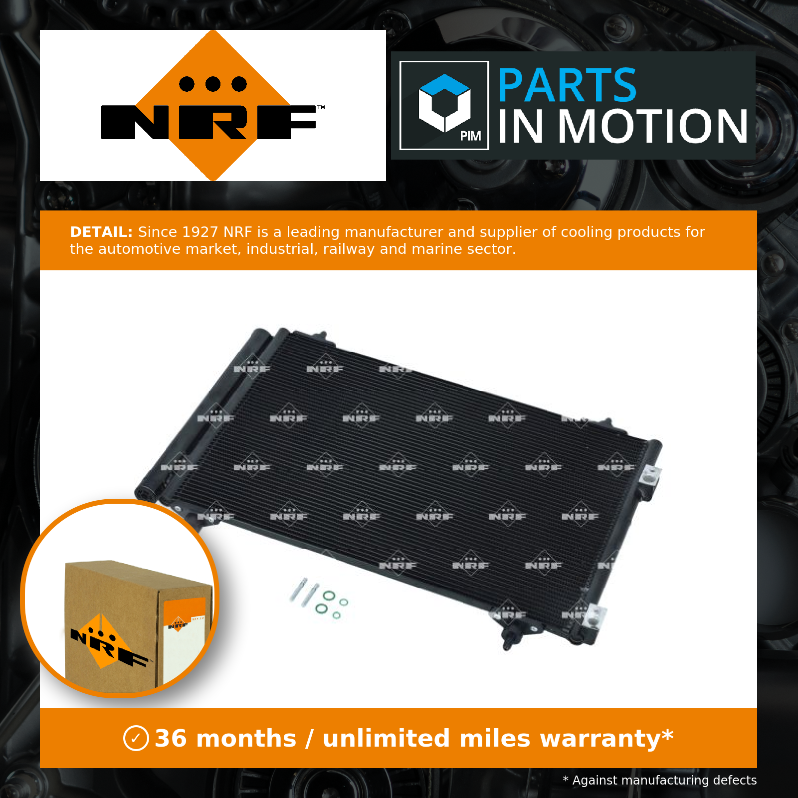 Air Con Condenser fits PEUGEOT RCZ 1.6 2.0D 10 to 15 AC Conditioning NRF Quality