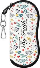 Sunglasses Soft Case Ultra Light Neoprene Zipper Eyeglass Case for Men Women...