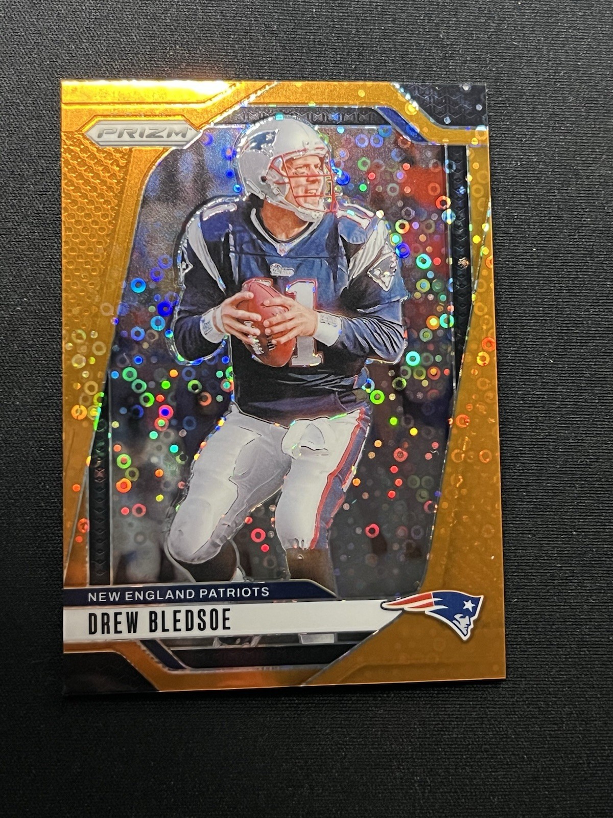 2024 Panini Prizm #200 Drew Bledsoe Orange Disco Prizm NE Patriots