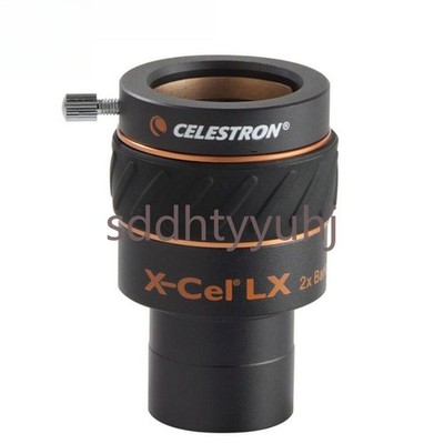 1.25 Inch Celestron X-Cel LX 2x Barlow Lens Eyepiece for Astronomical Telescope