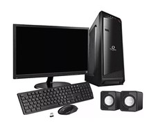 Desktop-PC, i7-Prozessor, 32 GB RAM, 1 TB SSD, 24-Zoll-Monitor, WLAN, Windows