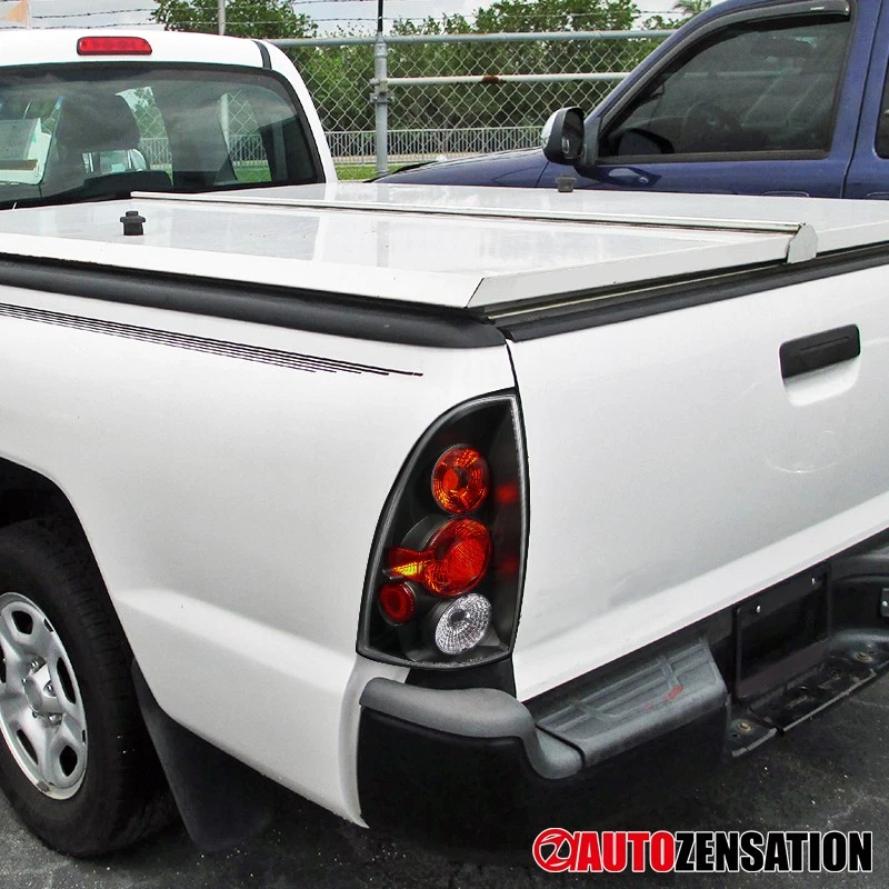 Fit 2005 2006 2007 2008 Toyota Tacoma Black Tail Lights Brake Lamps Left+Right Foto 2 de 4