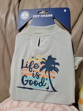  Life is Good Dog Shirt Dress Small Size Outdoors Beach Pet Gift New With Tag 