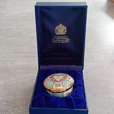 "A Valentine for my Love" Halcyon Days Enamel Small Trinket Box 1997