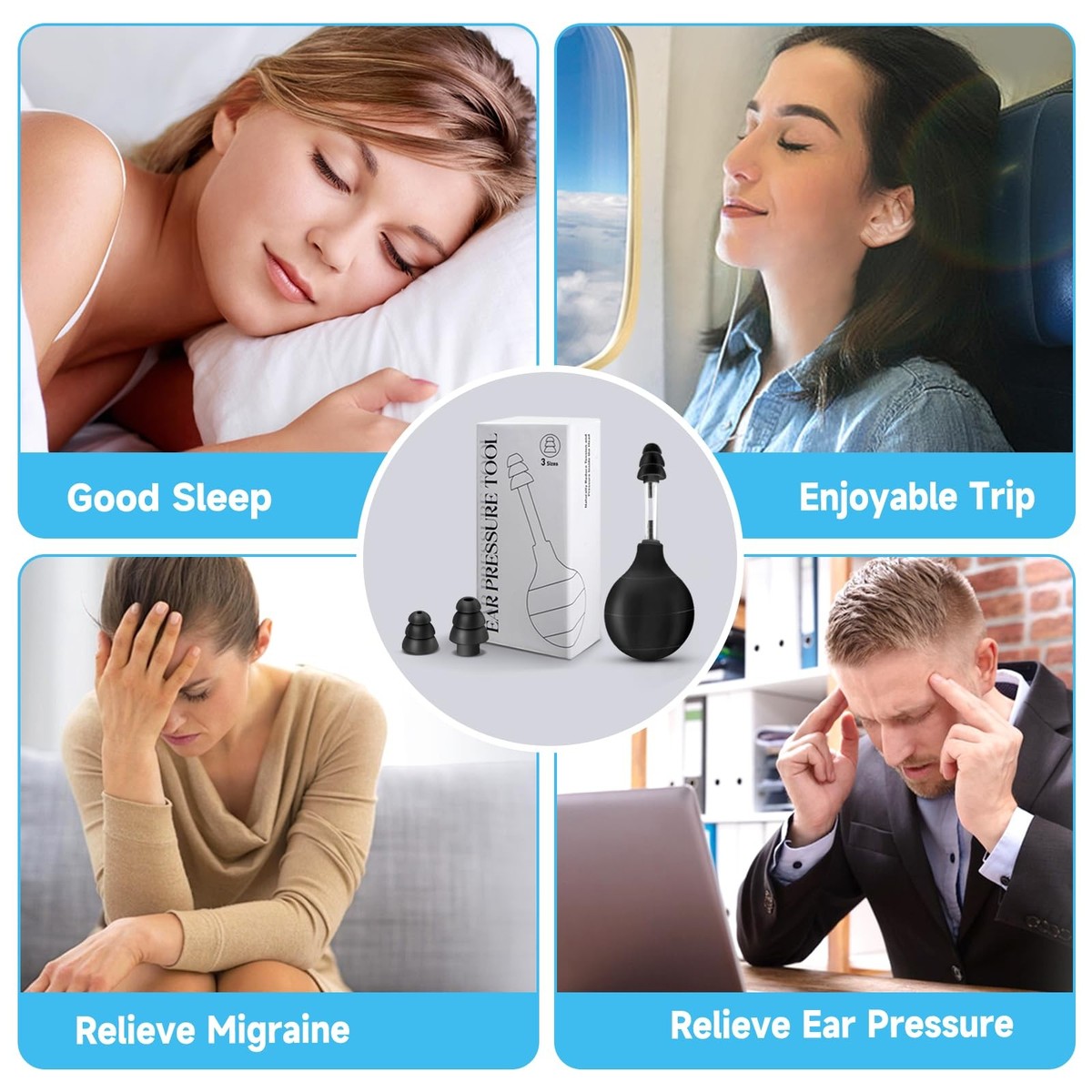 Ear Pressure Tool, Ear Pressure Relief Suction Device, Migraine