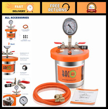 Universal 2 Quart Stainless Steel Vacuum Chamber Kit for Resin, Silicone & Epoxi