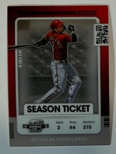 2021 Panini Contenders #86 Nicholas Castellanos Optic Cincinnati Reds Baseball