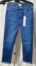 NWT Hudson Blue Blair High Rise Straight Crop Jeans, Size 27