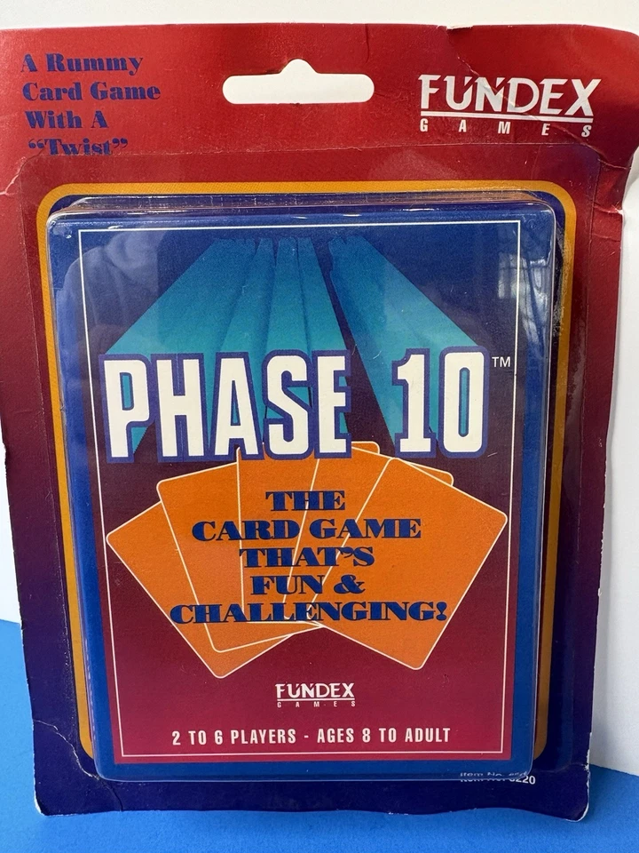 Phase 10 Fundex 1992 Card Game NEW Sealed Rummy Type Game NOS - Image 2 of 4