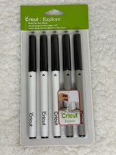 Cricut Explore Multi Pen Set Black 5 Pack 0.4 0.8 1.0 2.0 Tip Pens Markers