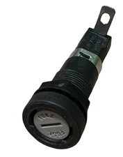 Littelfuse Fuse Holder 345601 20A 300V Max Black Slot Knob Style Low Profile New