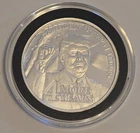 RARE President Donald Trump 2024 4 More Years 1oz .999 Silver Round In CapsuleBU