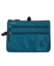 Travelon Seat Pack Organizer Zipper Travel Pouch 43511-383 Teal Blue One Size