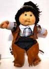 1982 Vintage Cowgirl Cabbage Patch Kids Doll, Brunette, Xavier Robert’s signed