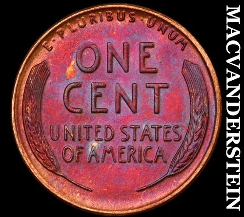 1941-S Lincoln Wheat Cent- Colorful- Choice Gem Brilliant Uncirculated #i9134