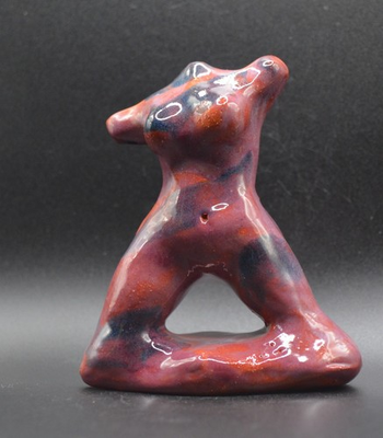 #ad quot;Tribal Captivequot; Expensive Original Clay sculpture hand made amp; glazed. $39.00