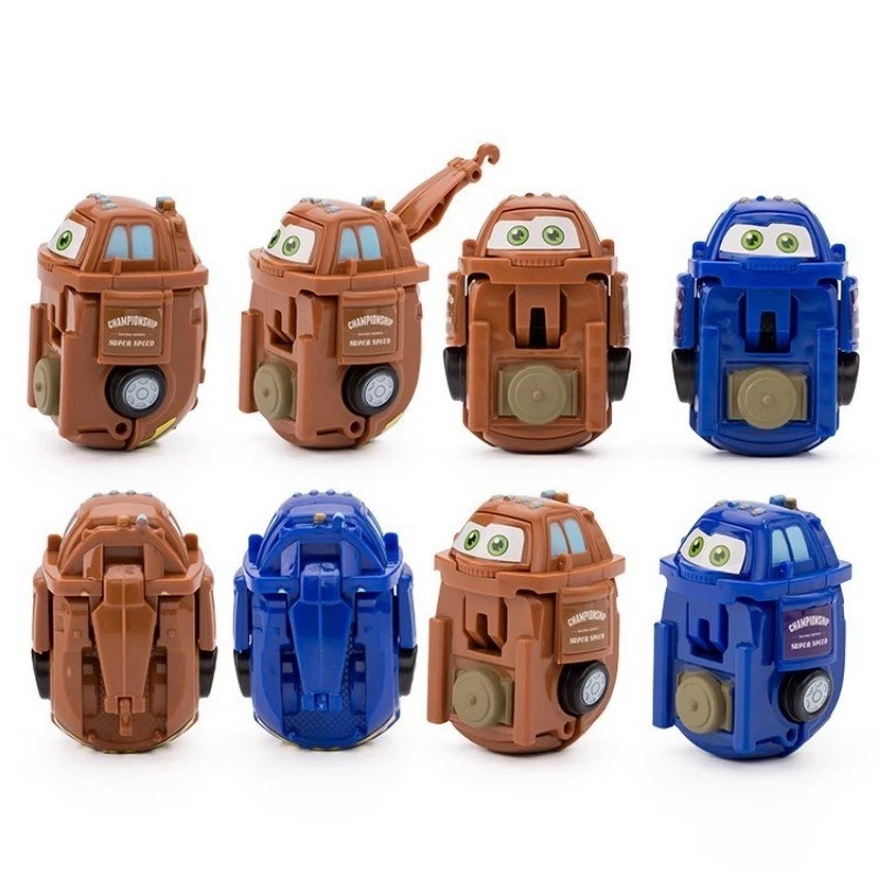 4 Veicoli Cars Macchina Retrattile Flash Mc Queen Martin Stile Gioco Bakugan - Immagine 4 di 4