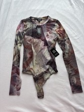 Express Bodysuit Brand New with Tags XXS Mesh Material