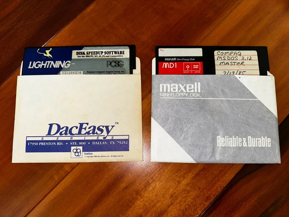 De colección COMPAQ BASIC Versión 2 Manuales + Disquetes 5.25" MS-DOS 2.12 Foto 4 de 4