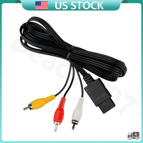 AV TV Audio Video Stereo Cable Cord For Nintendo 64 N64 SNES Gamecube 6FT