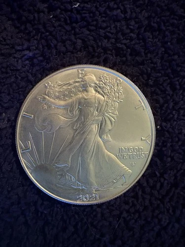 american silver eagle 1 troy oz.999 fine silver 2021 Uncirculated West Point