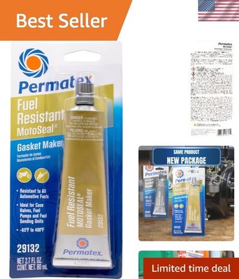 29132 MotoSeal 1 Ultimate Gasket Maker - Fast Curing and Heat Resistant, 2.7 oz.