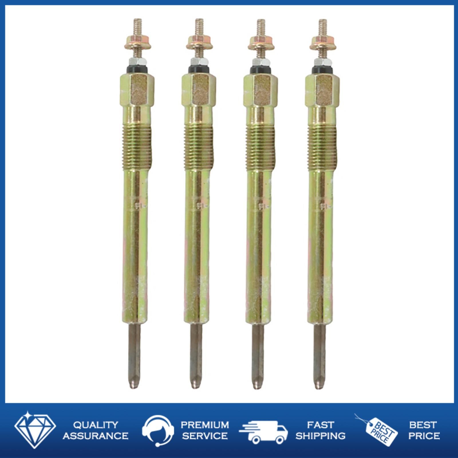 4PCS Glow Plugs For Isuzu 4JB1 4JG1 4JA1 Engine For Mustang Bobcat Skid Steer US